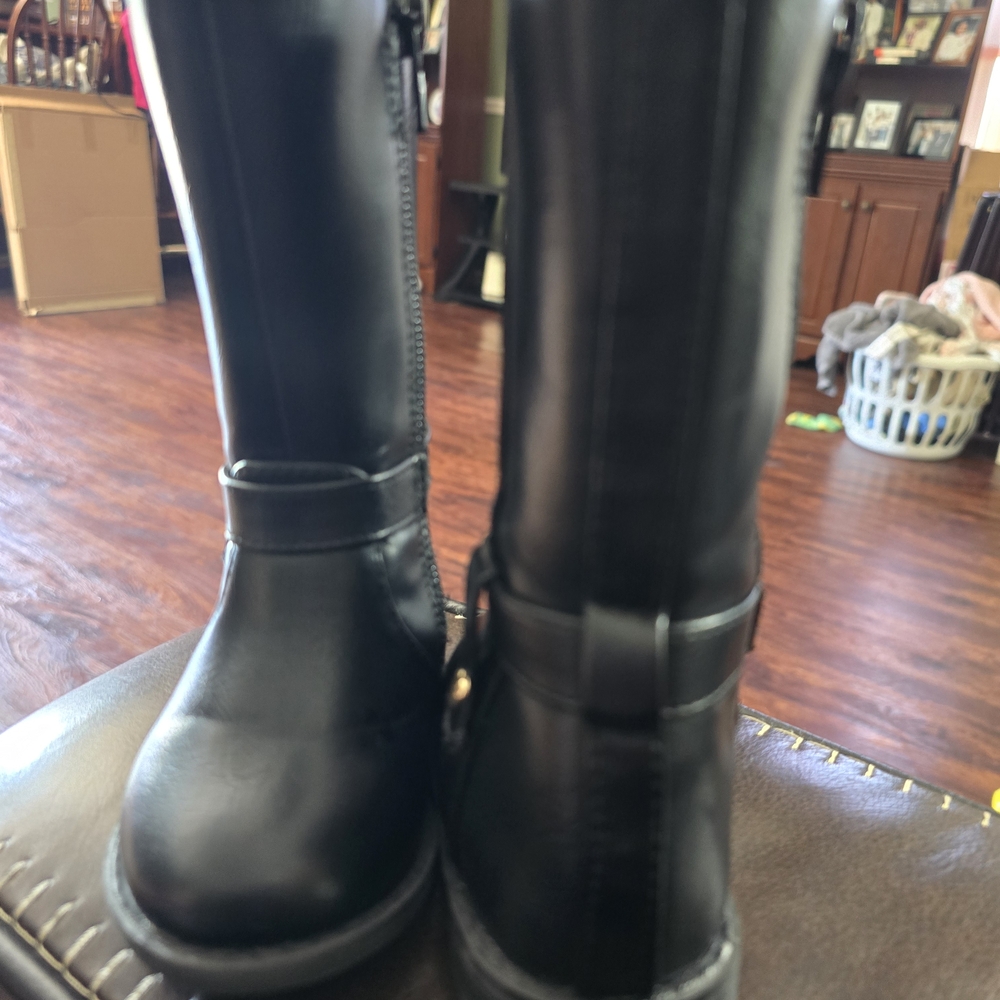 Black Knee-High Boots